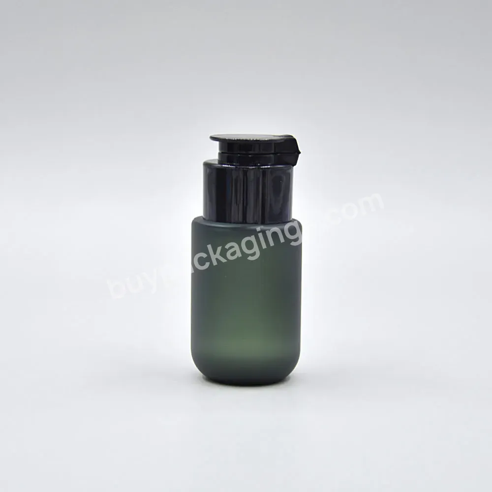 Hot Sale Cute Size Green Plastic Travel Frosted Green Screen Printing Pet Personal Care Applicator Lotion Bottle