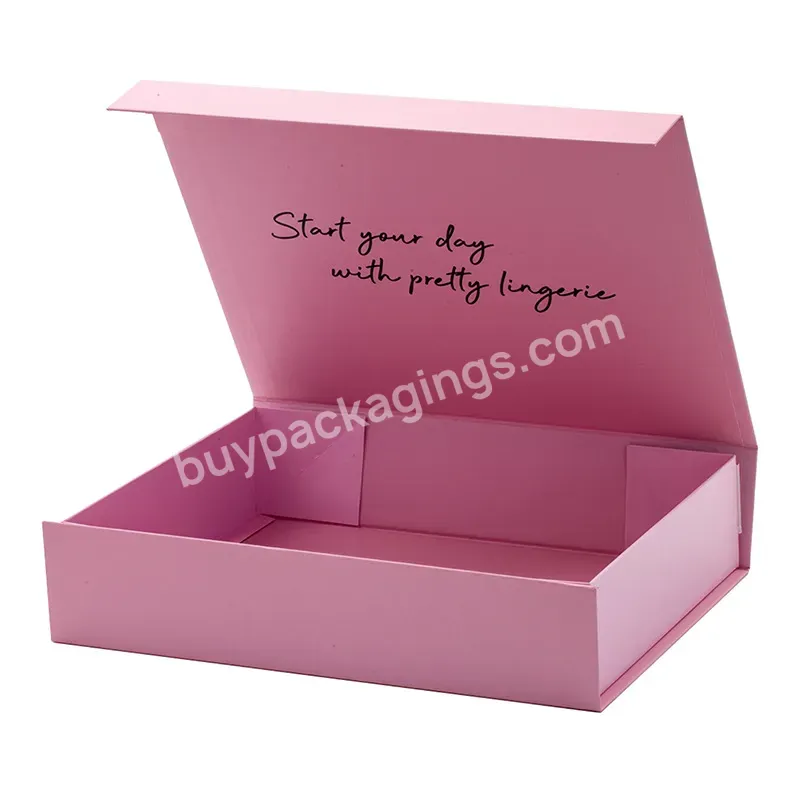 Hot Sale Design Hair Extension Gift Cardboard Book Shaped Packaging Magnetism Lid Box