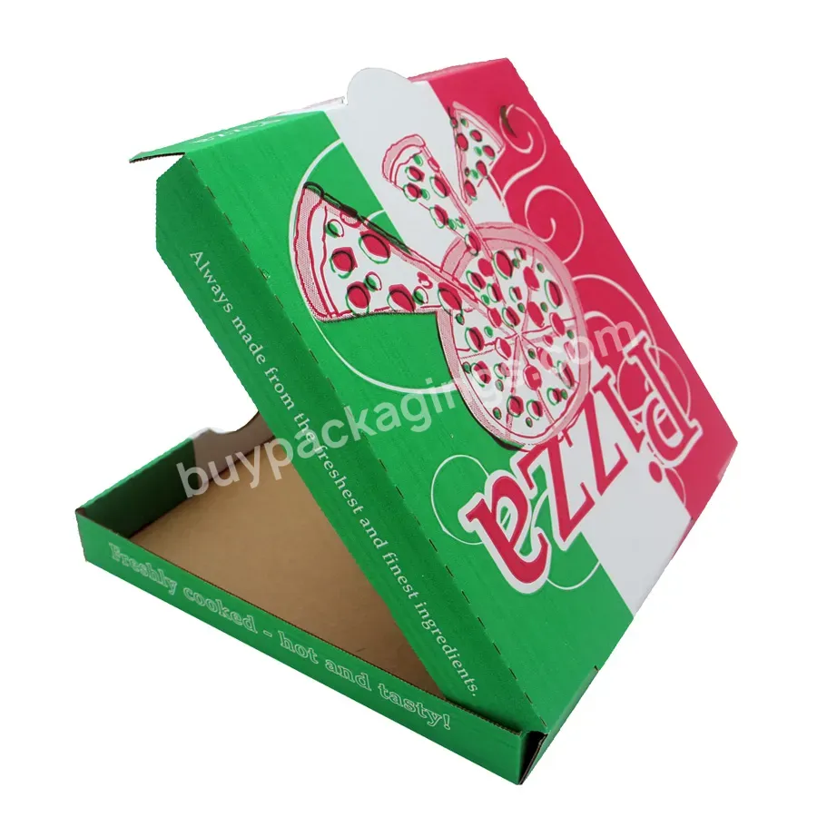 Hot Sale Disposable Biodegradable Pizza Box Takeaway Cheap Paper Pizza Box With Logo