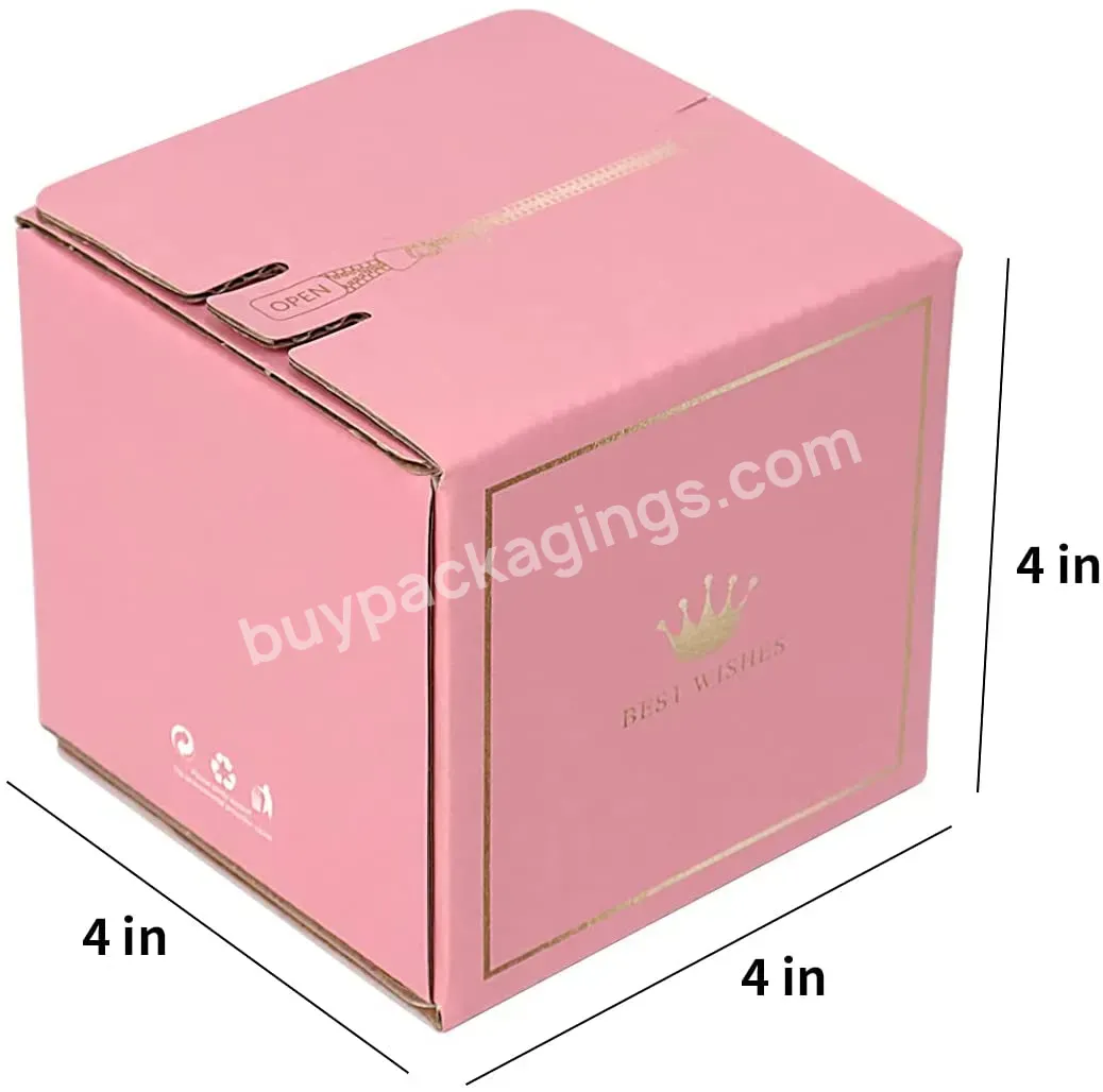 Hot Sale E Commerce Corrugated Zip Packaging Box For Mail Hand Tear Off Strip Box