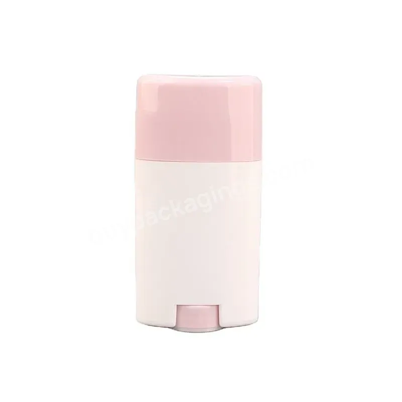 Hot Sale Eco-friendly 50g 75g Oval Twist Up Pp Deodorant Stick Container Packaging Men Use