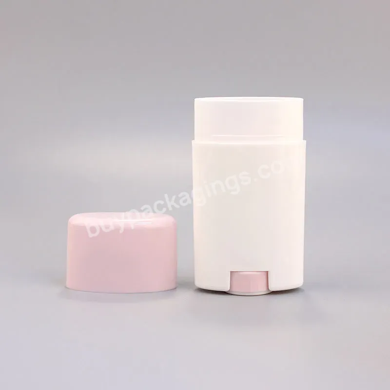 Hot Sale Eco-friendly 50g 75g Oval Twist Up Pp Deodorant Stick Container Packaging Men Use