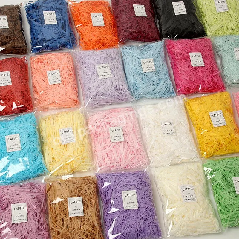 Hot Sale Eco Friendly Christmas Crinkle Decorative Cut Filler Shredded Tissue Paper For Gift Box Packaging