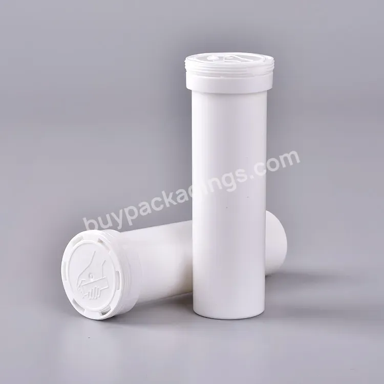 Hot Sale Empty 29x99 Pp Food Grade Plastic Effervescent Tablet Tubes For 10 Tablets Vitamin C Effervescent Vitamins Tablet Tubes