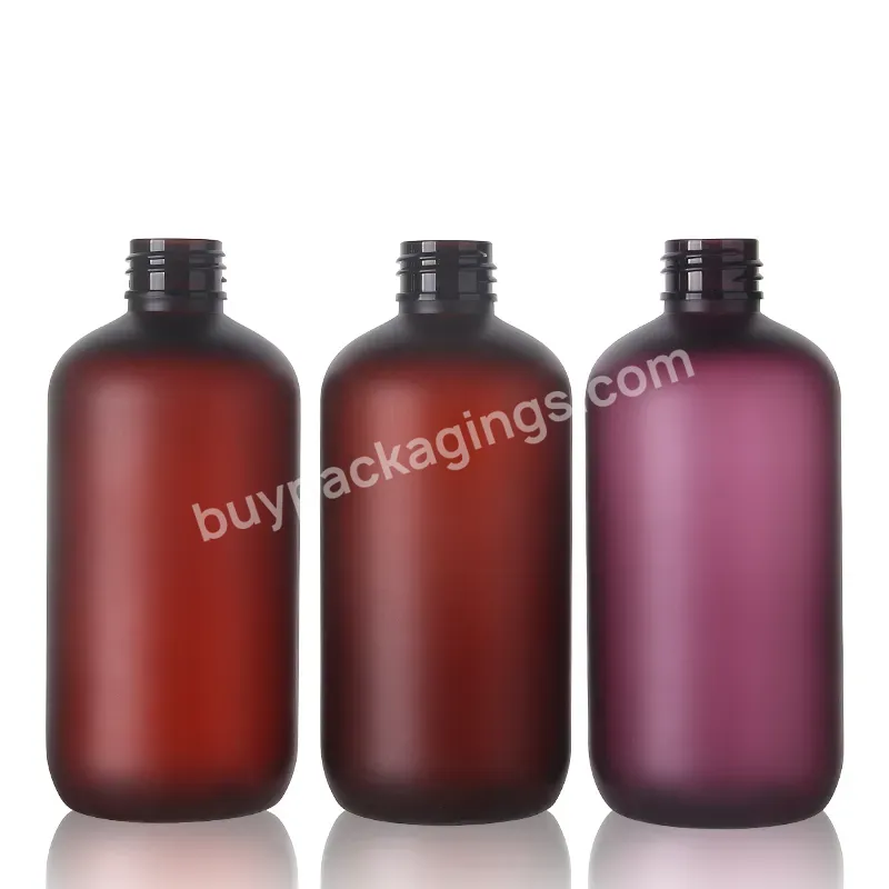 Hot Sale Empty Pet Plastic Bottle 500ml Frosted Custom Color Plastic Mist Spray Cosmetic Bottle With Spray Pump Lotion Pump