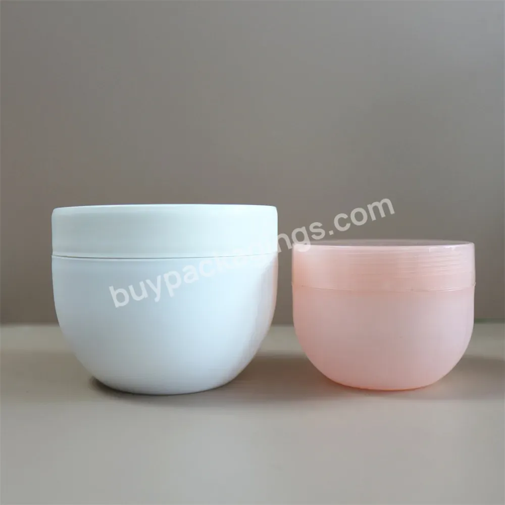 Hot Sale Empty Pp Plastic 100ml 150ml 200ml 300ml 500ml White Cosmetic Jar For Cream Skin Care Packaging Container