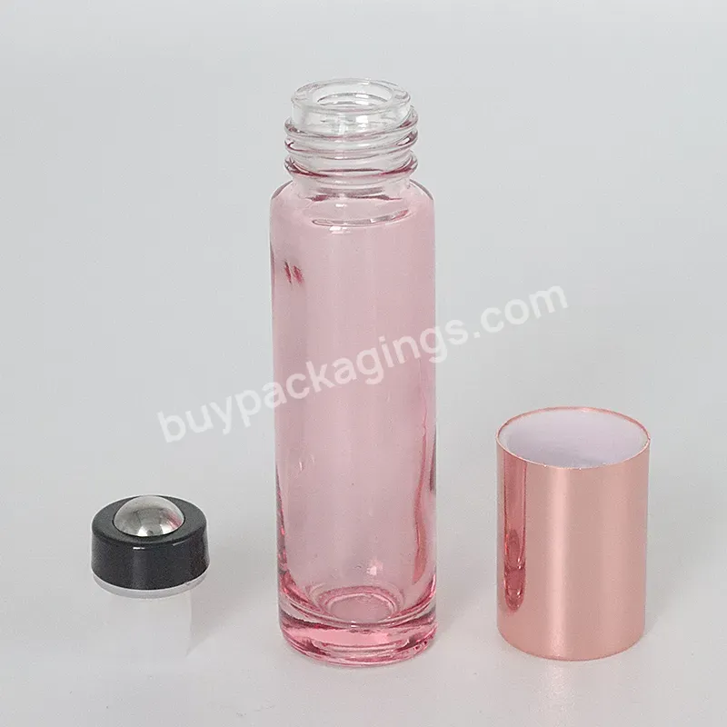 Hot Sale Factory Custom Printing 5 Ml 10 Ml Perfume Oil Roll On Glass Bottle With Metal Roller Ball