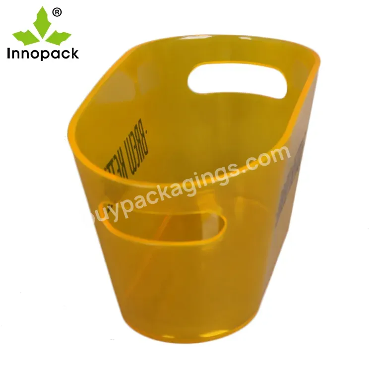 Hot Sale Factory Direct Plastic 5l Double Handle Ice Bucket With Factory Price - Buy Ice Buckets For Restaurants,Ice Bucket Beer,Ice Buckets For Sale.