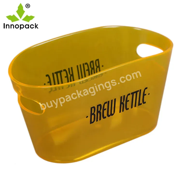 Hot Sale Factory Direct Plastic 5l Double Handle Ice Bucket With Factory Price - Buy Ice Buckets For Restaurants,Ice Bucket Beer,Ice Buckets For Sale.