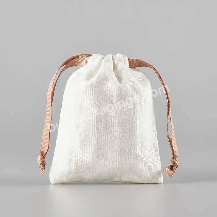 Hot Sale Factory Direct Price Cotton Drawstring Bag Cotton Drawstring Bag With Logo Custom 100% Organic Cotton Canvas Pouch