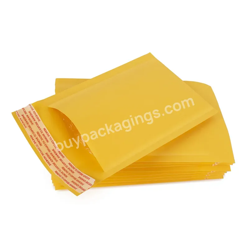 Hot Sale Factory Price Kraft Bubble Mailers Waterproof Shockproof Take Away Bubble Bag