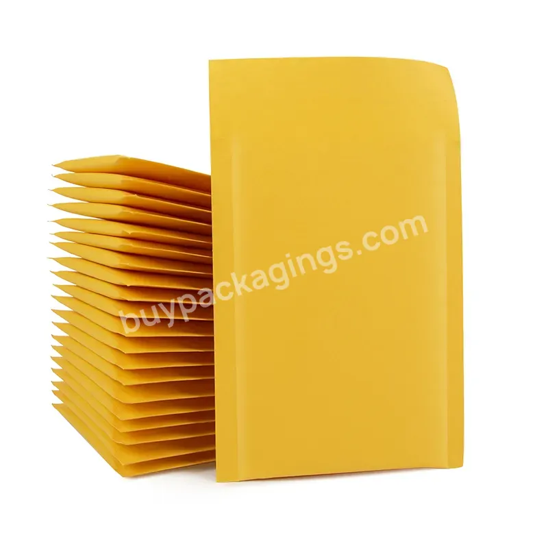 Hot Sale Factory Price Kraft Bubble Mailers Waterproof Shockproof Take Away Bubble Bag