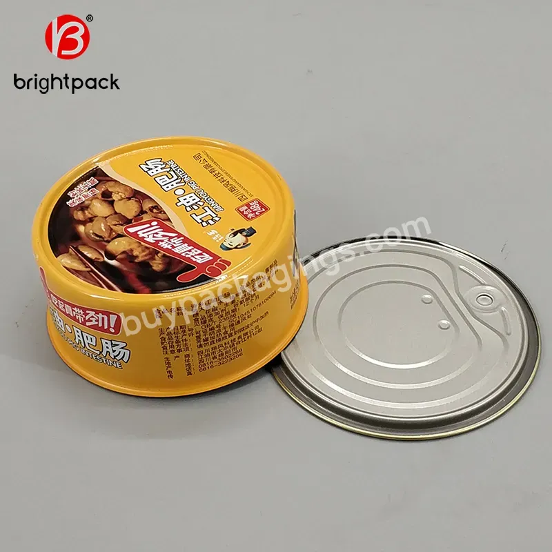Hot Sale Food Grade 220ml Tuna Metal Tin Can With Easy Open Lid