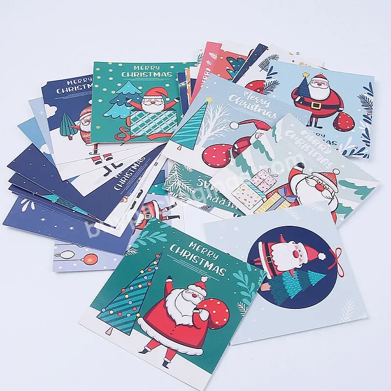 Hot Sale Funny Merry Christmas Greeting Card 30pcs Vintage Blank Christmas Cards Set