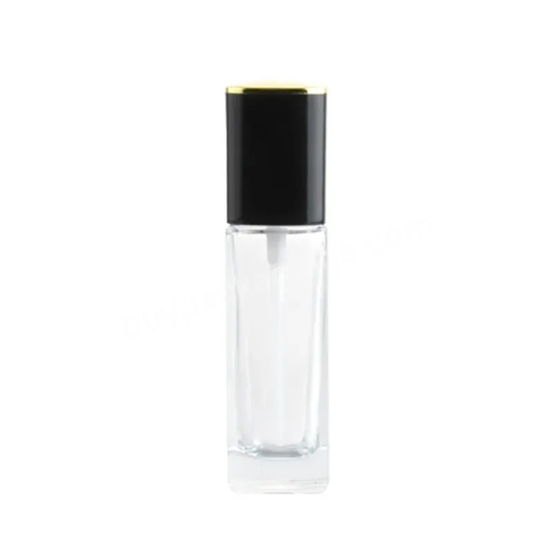 Hot Sale Glass Foundation Bottle Cosmetic Lotion Bottle Square Glass Lotion Bottle With Pump