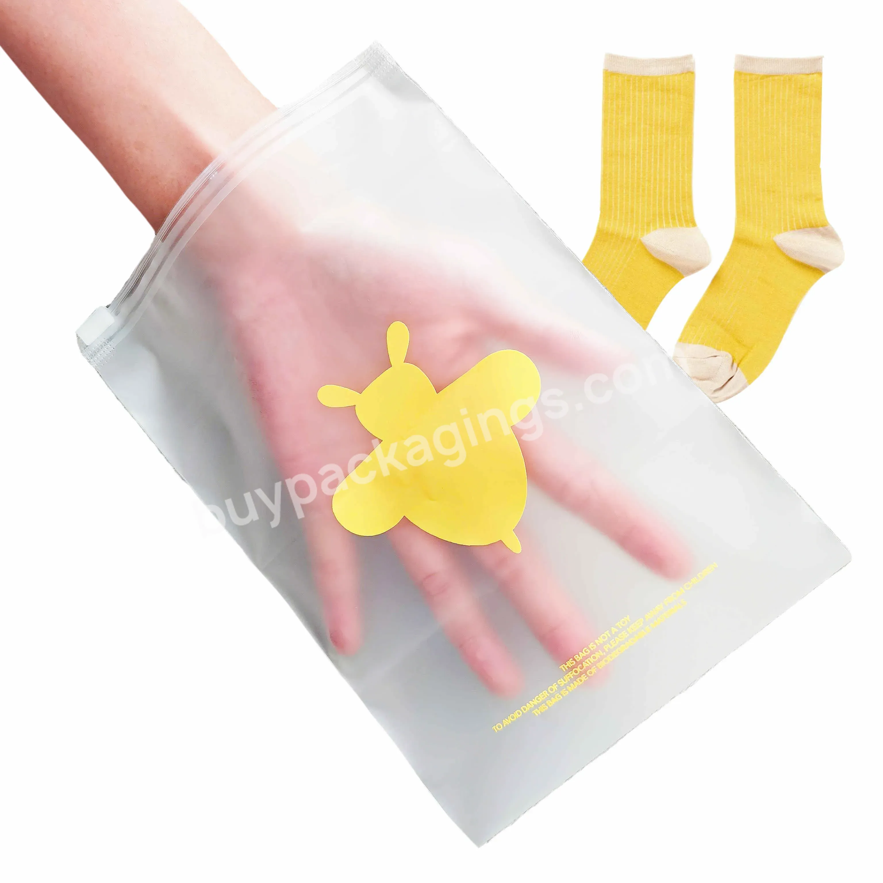 Hot Sale High Quality Wholesale Socks Packing Ziplock Bag For Clothing Package