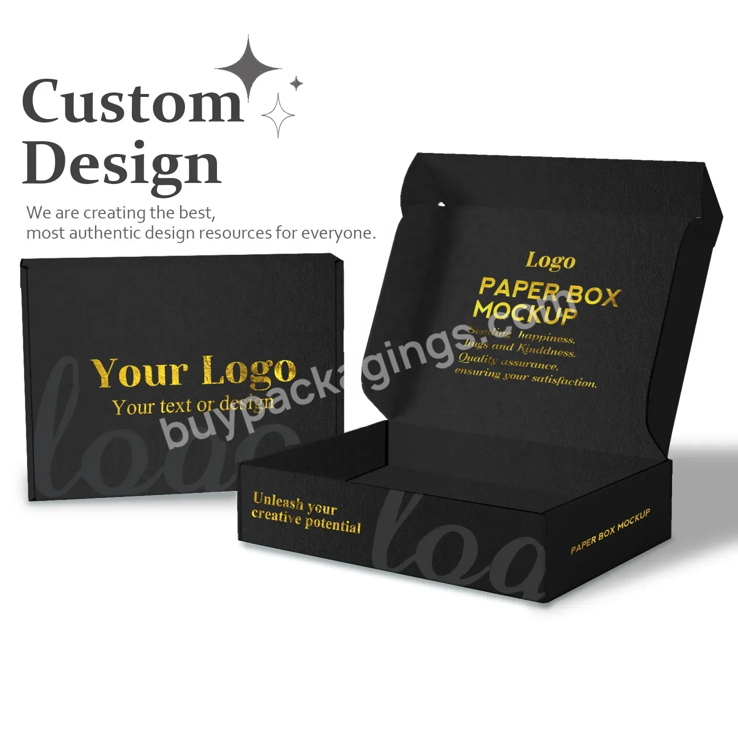 Hot Sale Low Price Flat Pack Black Pantone Color Printing Custom Sock Packaging Box