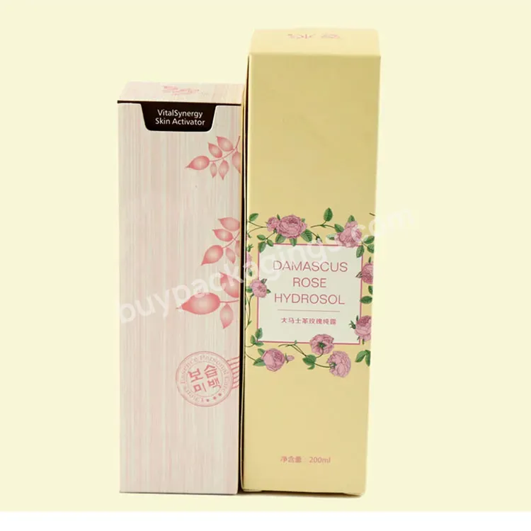 Hot Sale Luxury Folding Serum Boxes Cosmetic Skin Care Paper Body Serum Paper Boxes
