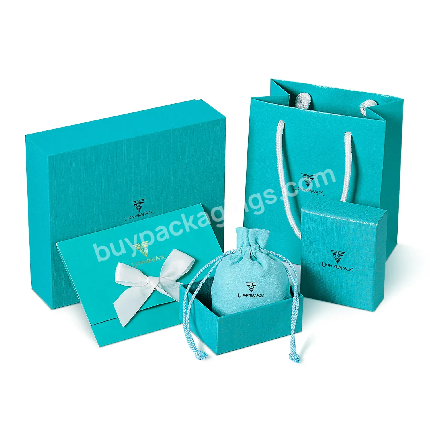 Hot Sale Luxury Green Jewelry Package Rigid Box Insert Jewelry Set Boxes With Lid For Gift