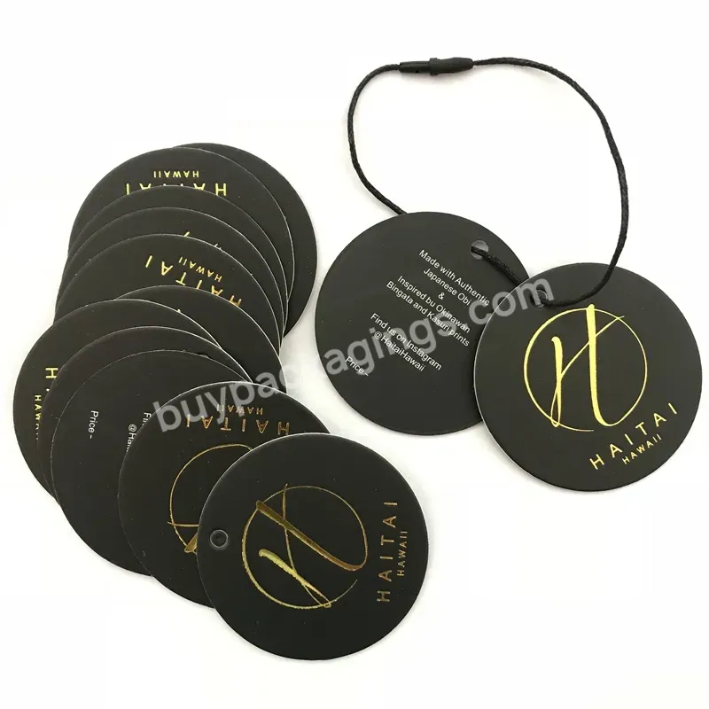 Hot Sale Made Clothing Circular Shape Hang Tag Label For Wedding/party/birthday Heart Price Round Coated Paper Tag