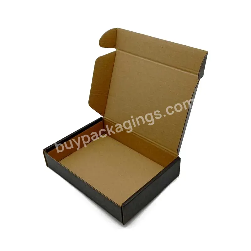 Hot Sale Manufacturer Custom Printed Recycled Black Corrugated Shipping Box Mailer Boxes