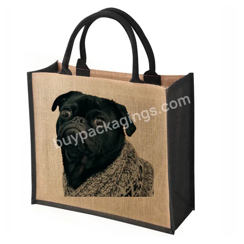 Hot Sale New Reusable Grocery Bags Waterproof Shopping Bag Handle Jute Portable Packaging Bag