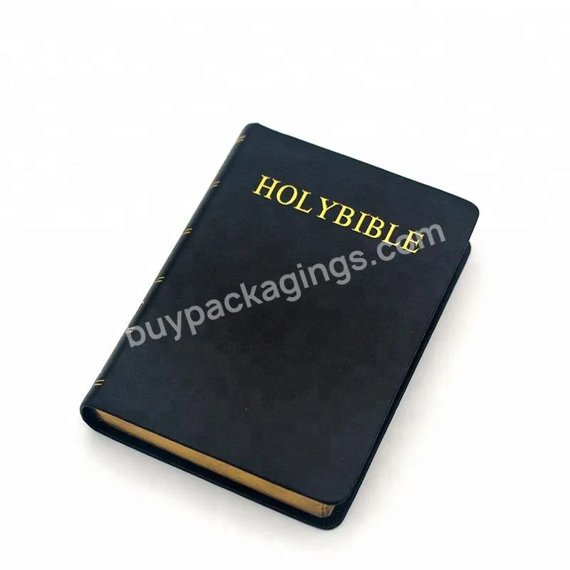 Hot sale Oem customized king james bible holy bibles book printing leather bible cover