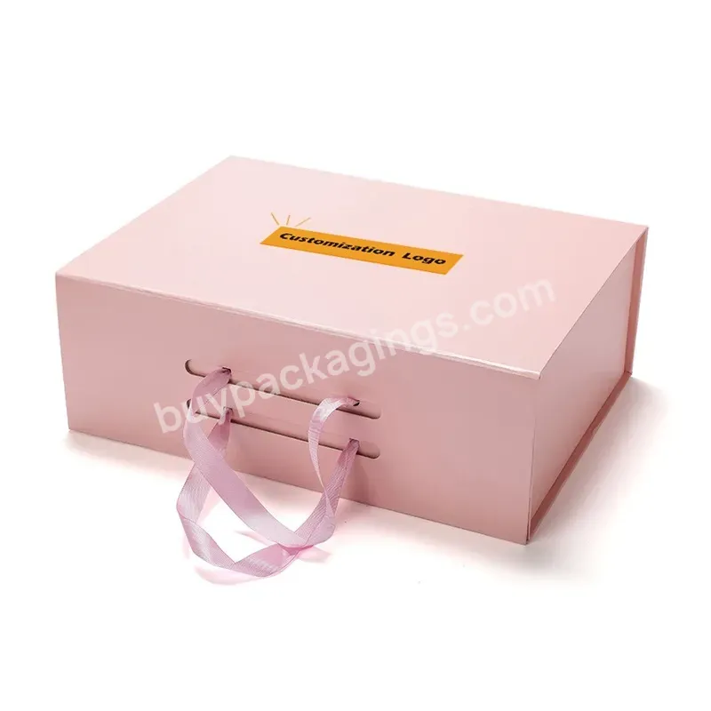 Hot Sale Pink Magnetic Box Custom Logo,Pink Gift Boxes Wholesale