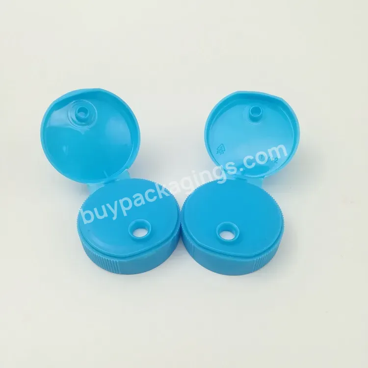 Hot Sale Plastic Flip Top Screw Cap 32 38mm /blue Color Ketchup Squeeze Bottle Flip Top Cap