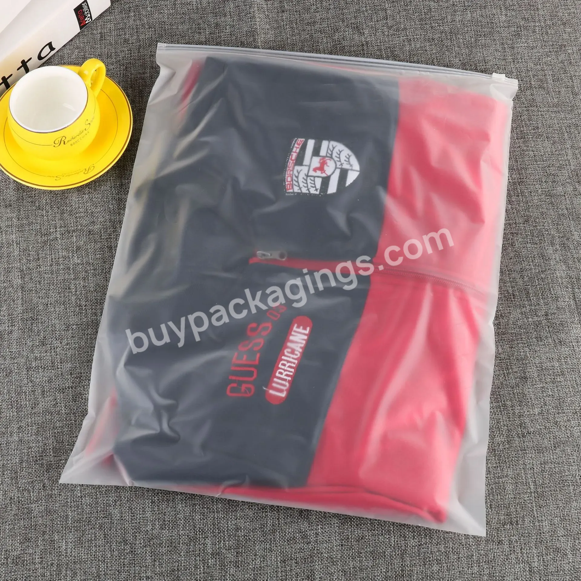 Hot Sale Plastic Pe/pvc Transparent Frosted Zipper Bags For Swimwear And Tshirt - Buy Plastic Tshirt Bag,Zip Lock Plastic Packing Bag,Swimwear Sealing Bag.