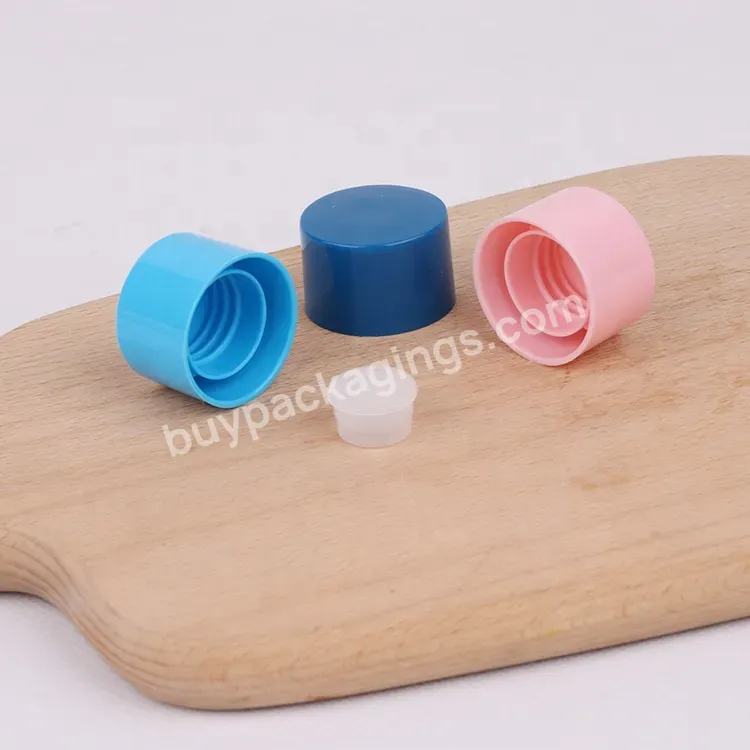 Hot Sale Pp 20mm 24mm Plastic Screw Cap With Inner Plug