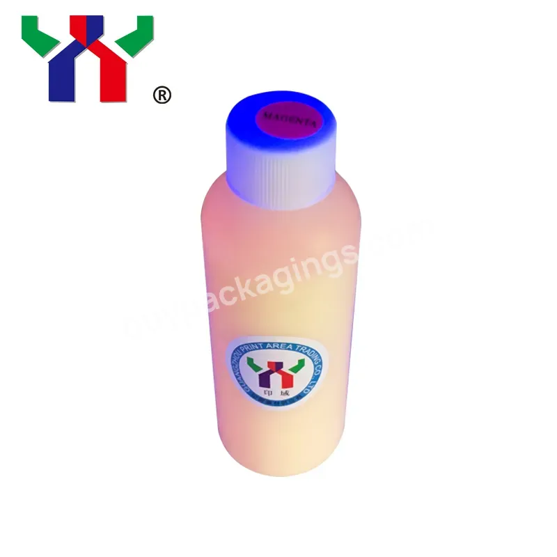 Hot Sale Print Area Water-based Uv Invisible Ink For Inkjet Printer,Red/magenta Color,100 Ml/bottle