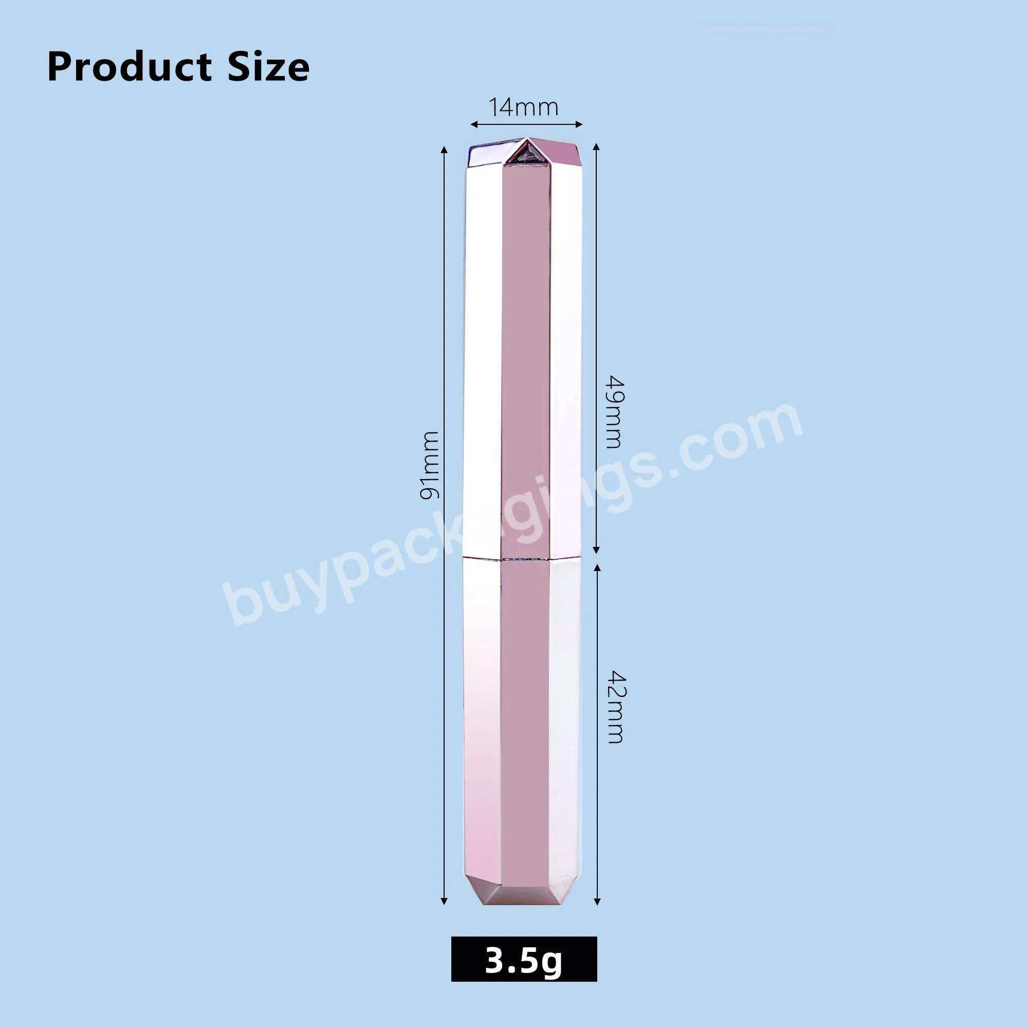 Hot Sale Private Label Cosmetic Lipstick Packaging Wholesale Beautiful Empty Lipstick Tube Container Aluminum Cosmetic Packaging