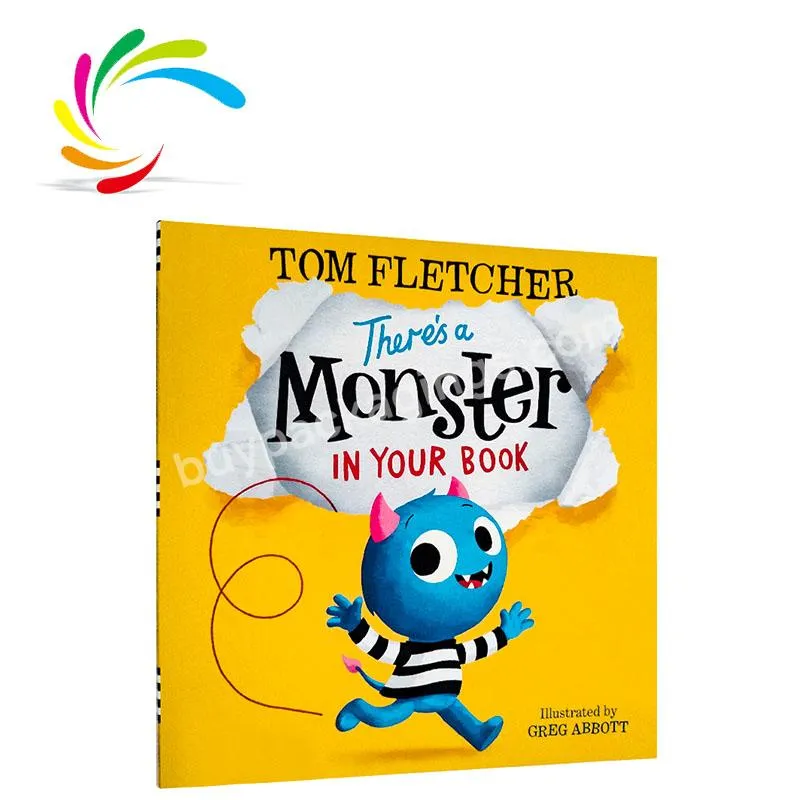 Hot sale professional printing full color Bestseller There's a Monster in Your Book children age3-6  book in stock