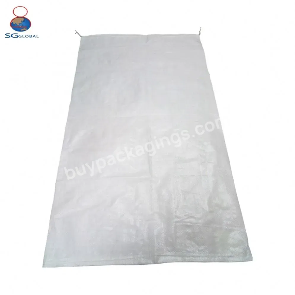 Hot Sale Recycle Pp Woven Plastic Bags Rice Salt Sand Fertilizer Polypropylene Sacks With Custom Logo