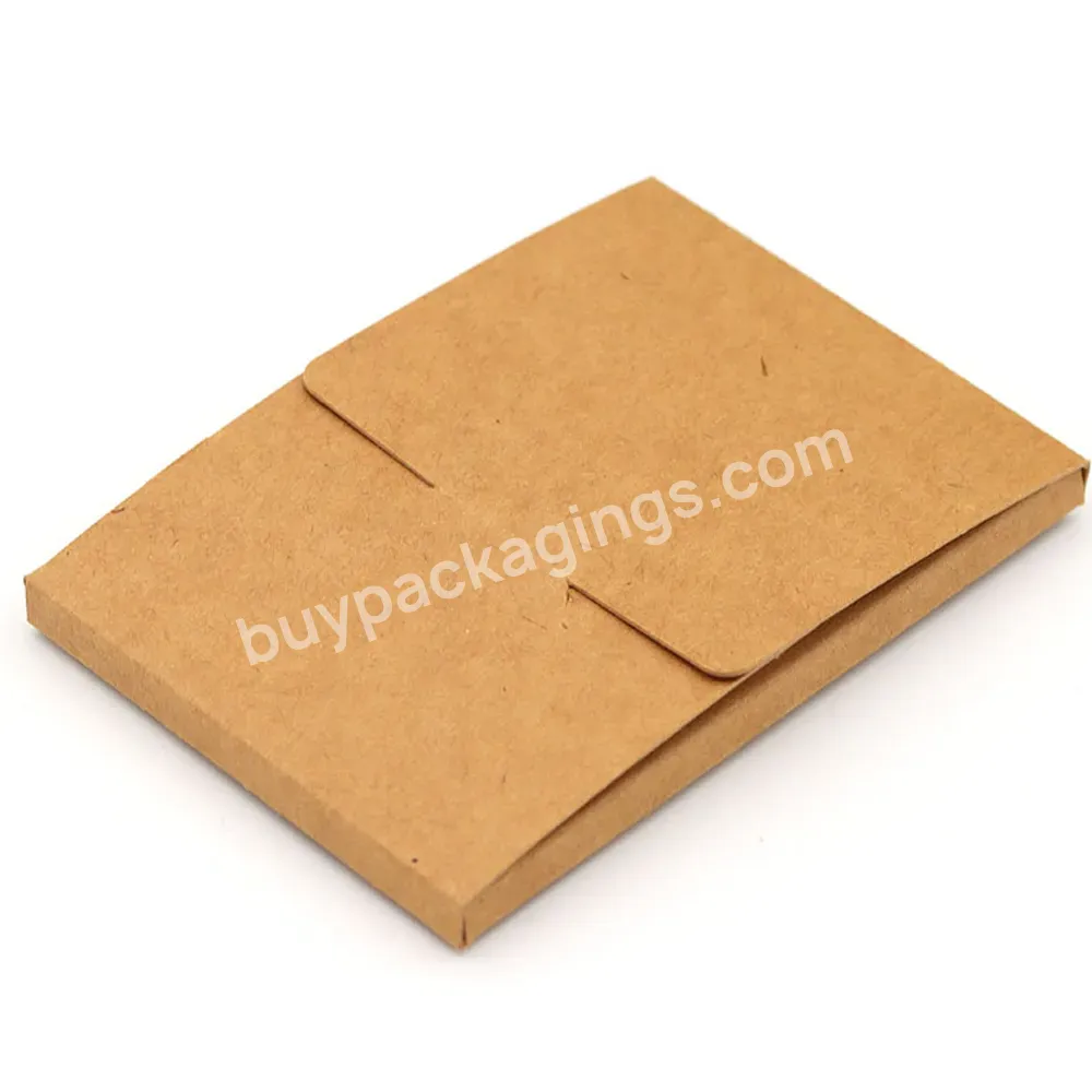 Hot Sale Small Paper Carton Cardboard Box For Postcard Photo Box Greeting Card Packing Blank Kraft Paper Envelope Packaging Box