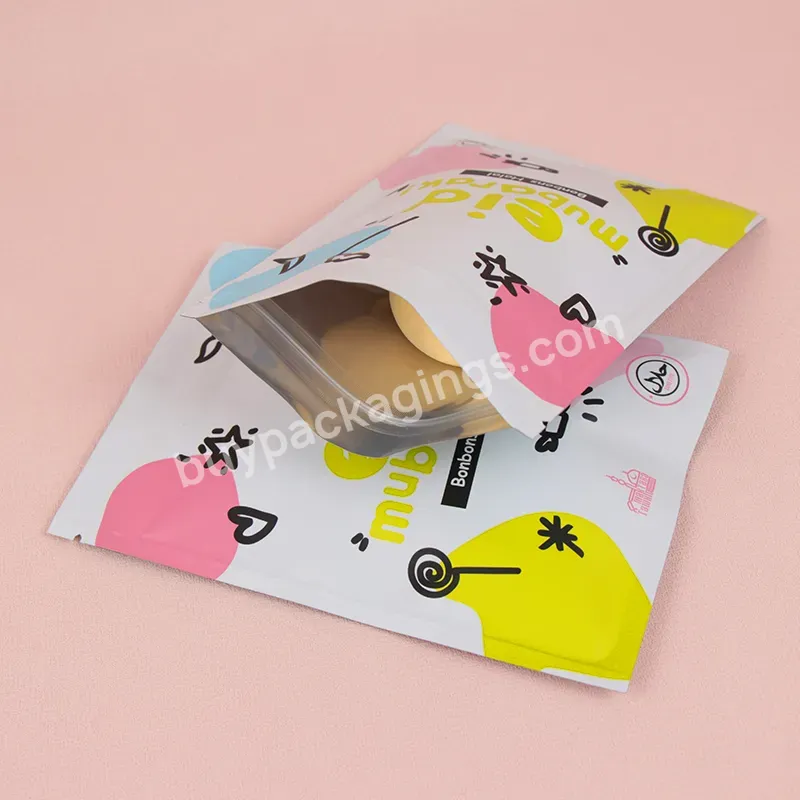 Hot Sale Smell Proof Resealable Zipper Mylar Bags Custom Doypack Bags Food Pouch Matt Cute Surface Candy Bag - Buy Candy Bag,Mylar Bags,Colorful Candy Bag.