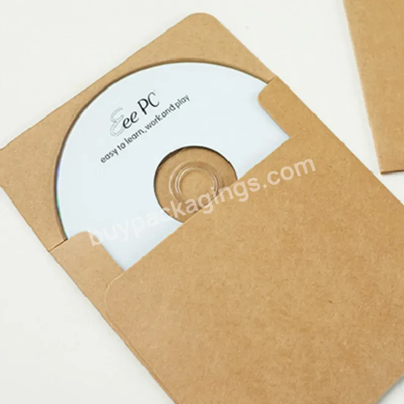 Hot Sale Square Custom Size Recycled Kraft Paper Cd Dvd Packaging Paper Envelopes