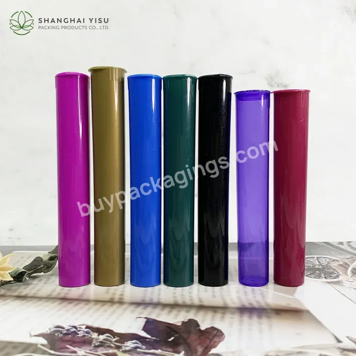 Hot Sale Transparent Pop Top Tubes Flat Bottom Tube Plastic Container For Pill Usage