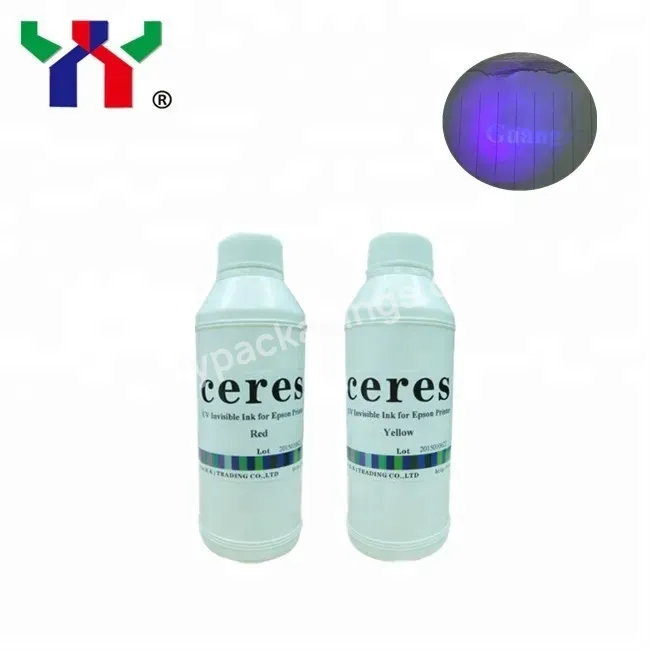 Hot Sale Uv Invisible Inkjet Printer Ink Colorless To Blue