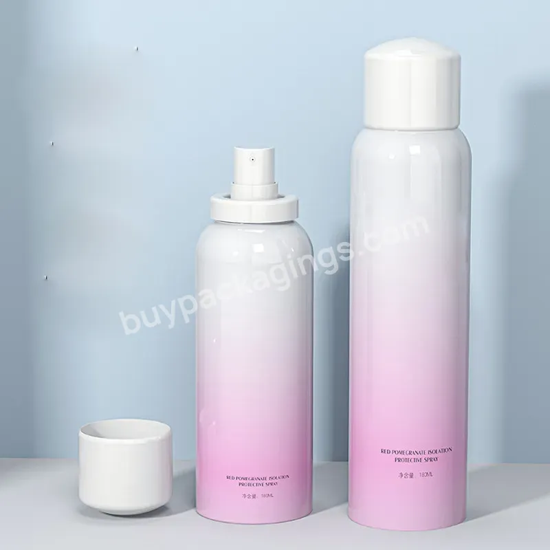 Hot Sale Vacuum Plastic Bottle Pet Toner Spray Bottle Oem Airless Pump Cap Sunscreen Spray Bottle 150ml 200ml