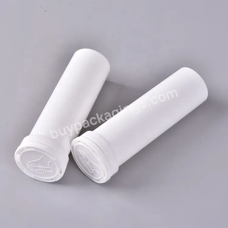 Hot Sale Vitamin Effervescent Tablet Tube With Desiccant Lid Plastic Bottle Candy Bottle