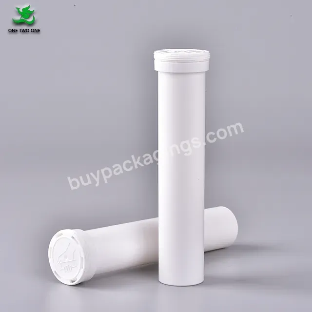 Hot Sale Vitamins Tablet Tube Effervescent Bottle With Desiccant Plastic Effervescent Tubes