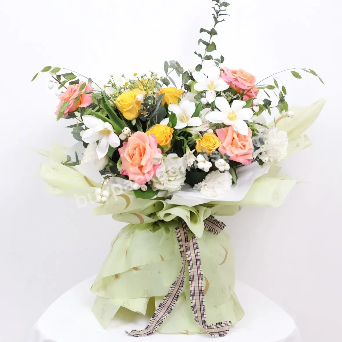 Hot Sale Waterproof Plastic Thin Film Wrapping Paper Bouquet Flower Paper