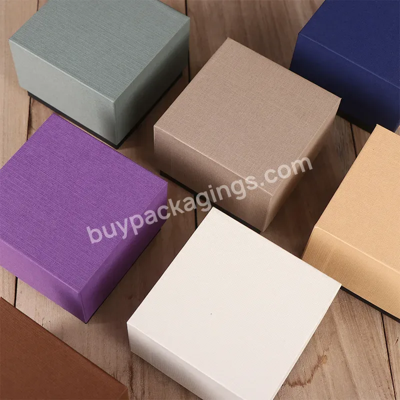 Hot Sale Wedding Candy Square Wedding Paper Heaven And Earth Cover Gift Jewelry Packaging Box