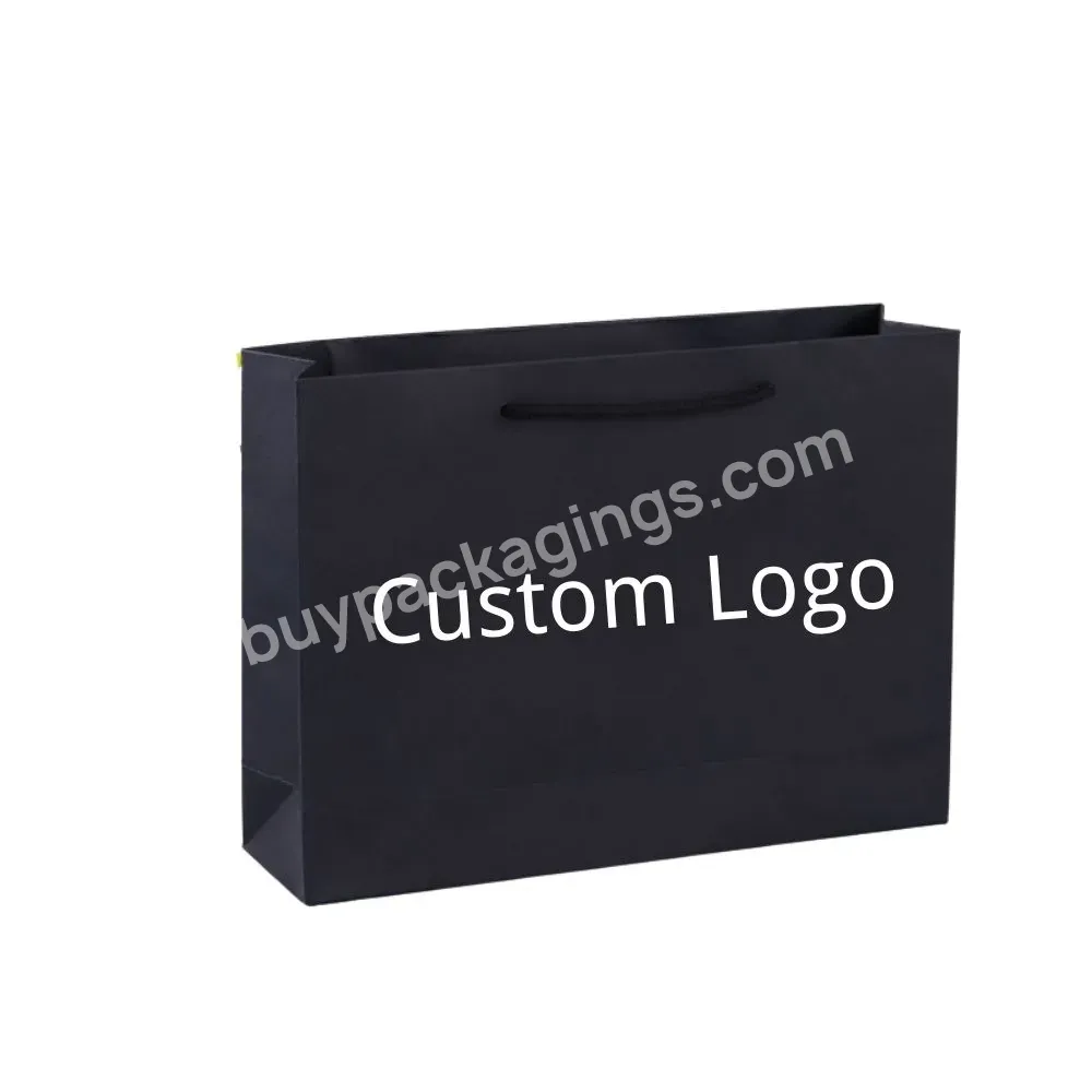 Hot Sale White Luxury Personalised Shop Paper Bag With Logo Print