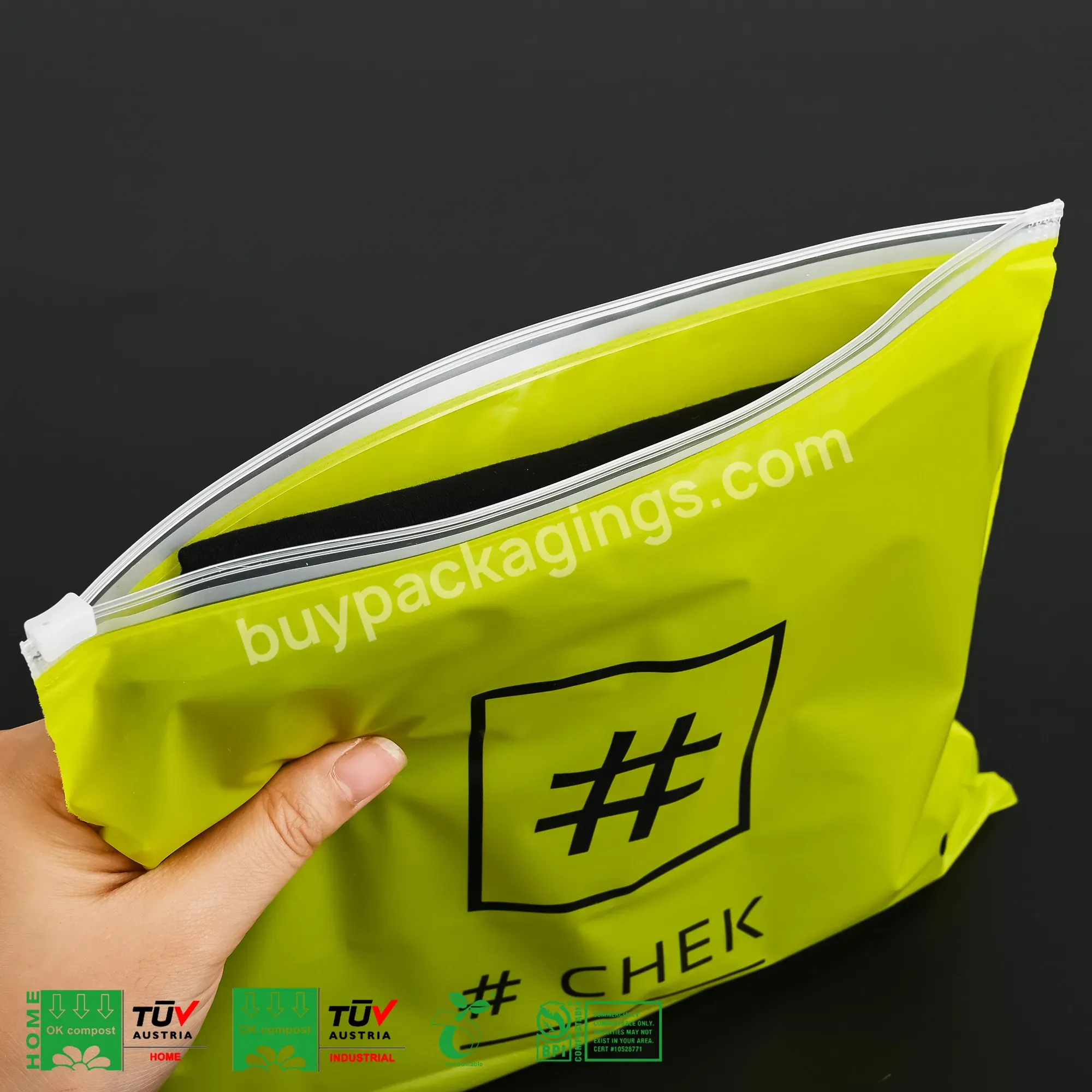 Hot Sale Zipper Plastic Zip Lock Bag Durable Plastic Bag With Zipper Frosted Ziplock Bags For Clothes Packaging