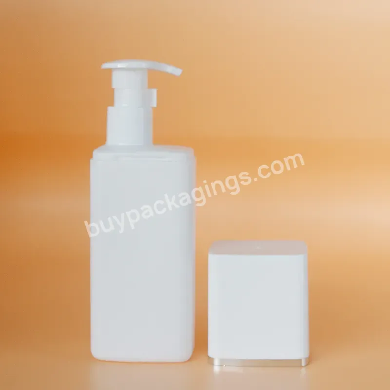 Hot Sales 150ml 200ml Square Pet White Bottle And White Lotion Pump For Face And Body Skin