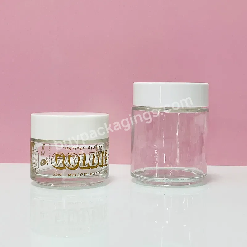 Hot Sales 5g 10g 20g 30g 50g 60g 100g Custom Clear Recyclable Cosmetic Glass Cream Jar Containers With Lids - Buy Glass Cream Jar Cosmetic,Cream Jar Glass Container,Cosmetic Glass Jar With Lid.