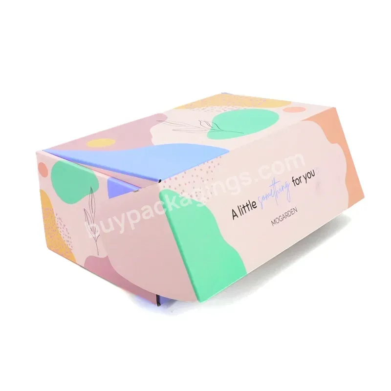 Hot Sales Custom Design Small Folding Cardboard Pink Postage Box Apparel Cosmetic Lash Gift Packaging Mailing Box